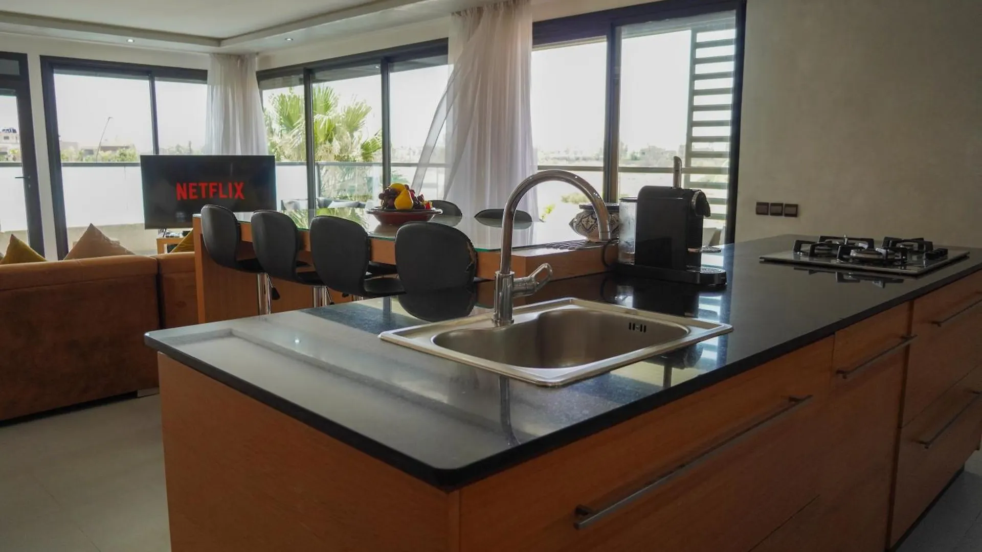 Lejlighed Appartement Familial Independant A L Etage Avec Piscine , Jacuzzi & Fibre Noria Golf Marokko